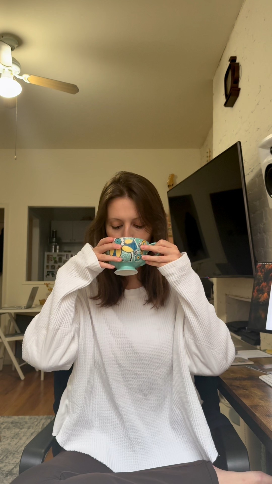 Cozy & comfy OOTD! Love a soft, chic waffle knit like this one from Free People. Such an easy #WFHoutfit #workfromhomeoutfit 

Mug is from Anthropologie - it’s a few years old so linked a lot of similar + the exacts for specific mug shape/size. 

Basics | Fall Outfits | Work From Home | Style Over 30 | Easy Outfits



#LTKdayinmylife