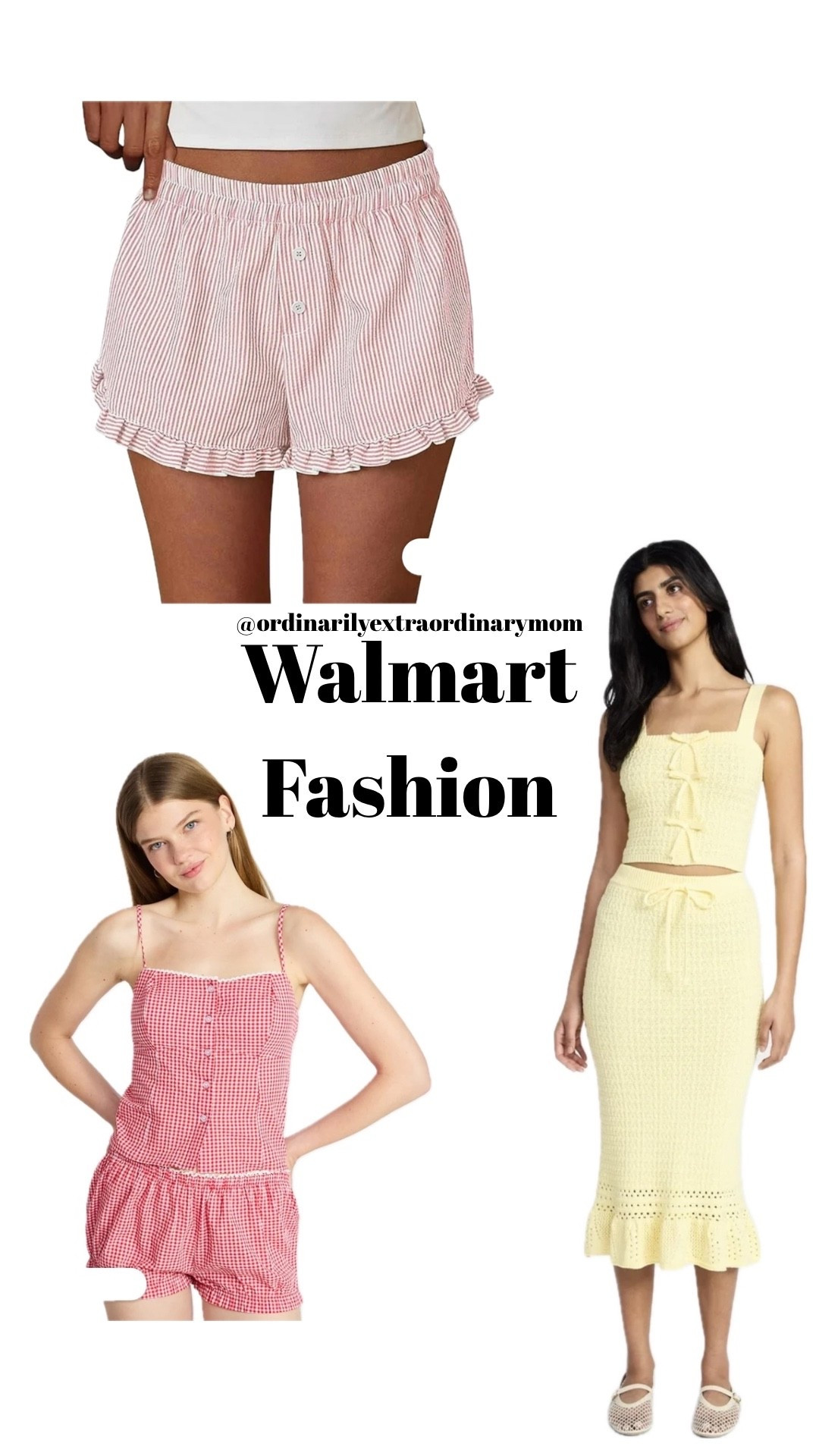 Walmart Summee finds
Yellow knit set +
Bloomer set +
Bloomer shorts 

#LTKOver40 #LTKootd #LTKFestival
