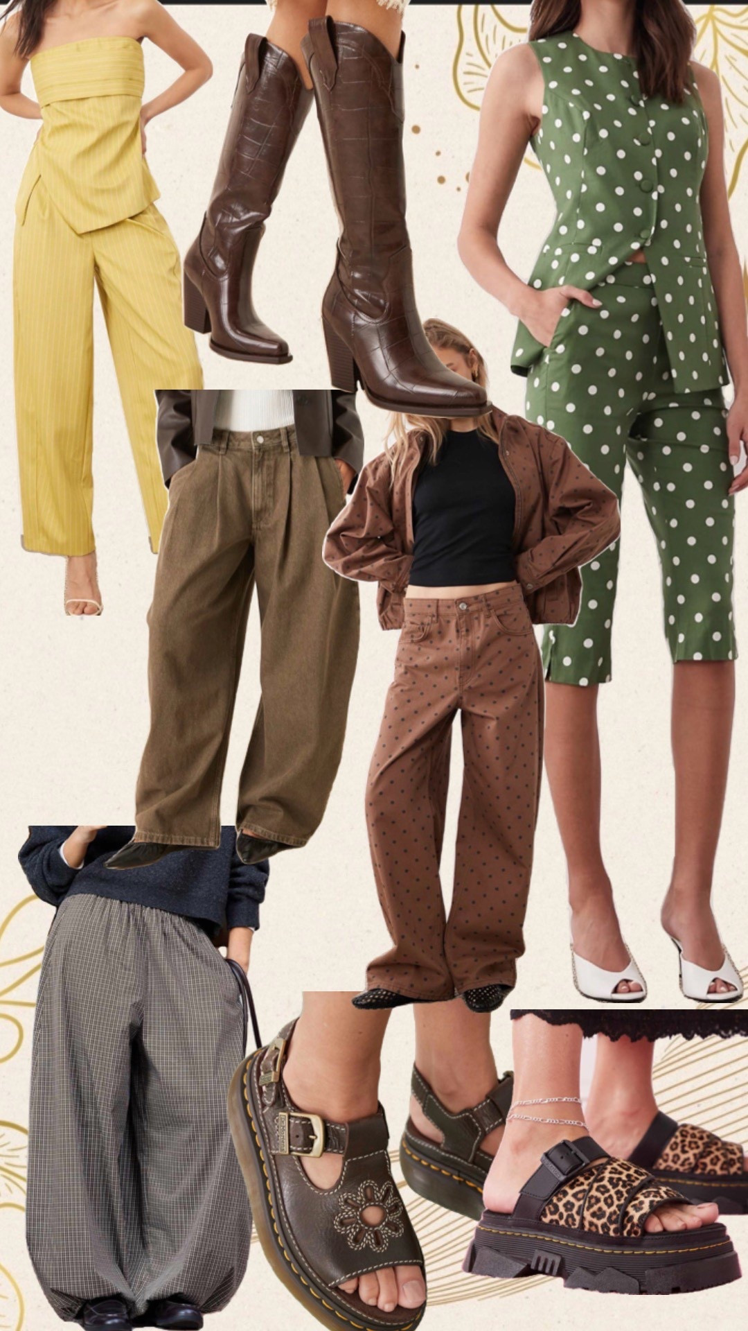 March ASOS wishlist loading… ✨🌼

Loving all the fresh spring pieces right now — polka dots, tailored trousers, statement boots, and the cutest platform sandals. Neutral tones mixed with fun prints are definitely the vibe this month. 🤎💚

Saving these for spring outfits, weekend brunch looks, and easy everyday styling. Which piece is your favorite? 👀

Everything is linked in my LTK!  
#LTKStyle #LTKWishlist #ASOSFinds #SpringStyle #LTKFashion #MarchStyle #payday 

#LTKjeans #LTKspring #LTKgiftguide