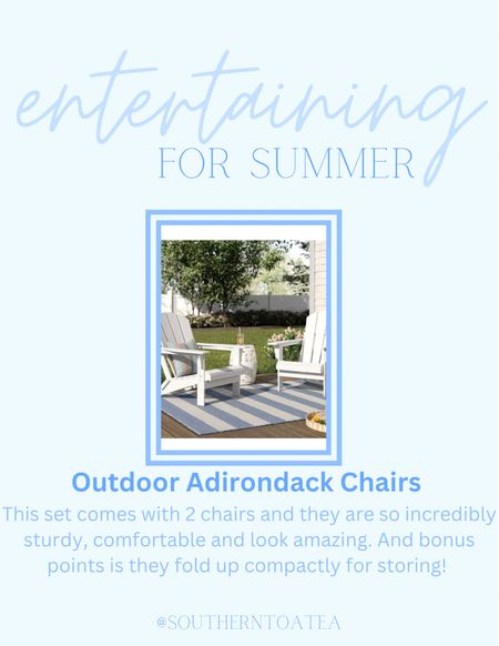 Probably our favorite purchase for our backyard! These Adirondack chairs are so well made, so comfortable and look amazing! 

#LTKFind #LTKSeasonal #LTKhome