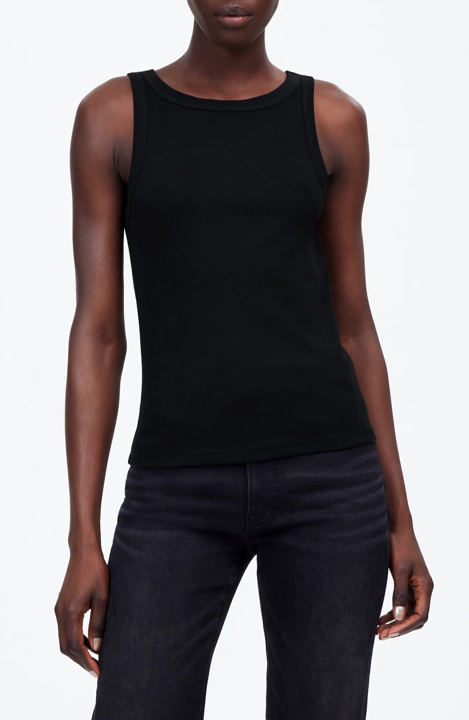 High Neck Cotton Tank | Nordstrom