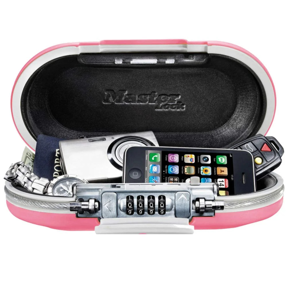 Master Lock Personal Safe, Set Your Own Combination Portable SafeSpace, 9-17/32 in. Wide, Pink, 5... | Walmart (US)