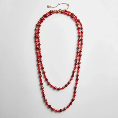 Charlotte Beaded Necklace - Red Jasper | BaubleBar