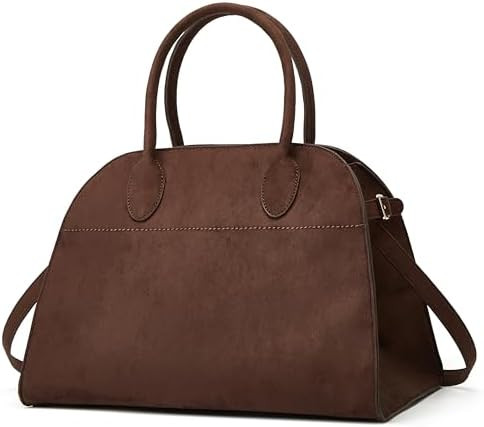 Suede Large Tote Bag for Women Leather Bag Retro Purses Crossbody Bag Trendy Handbag Work Bag 202... | Amazon (US)