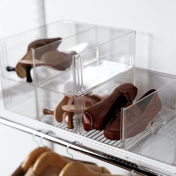 The Container Store Clearline Stackable Shoe Bin | The Container Store