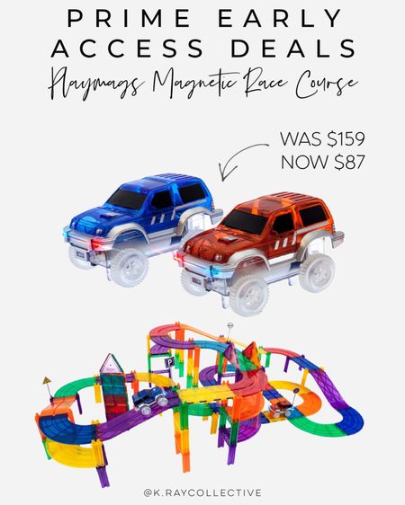 This playmags magnetic tile race course builder with battery operated race cars is a great holiday gift for your kids who love building. We own playmags and we love them!   Don’t miss this great deal as part of the Amazon prime early access sale. It ends tonight.



#LTKHoliday #LTKsalealert #LTKkids