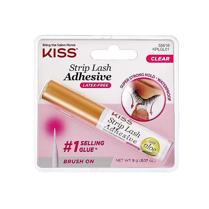 KISS Strip Eyelash Adhesive, Clear 0.176 Oz KPLGL01 | Amazon (US)