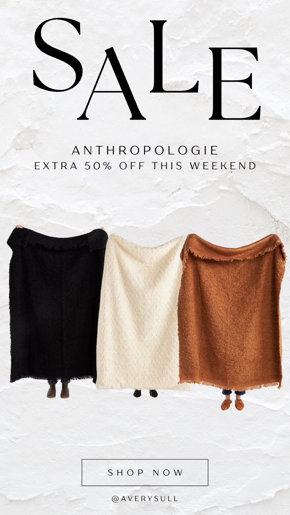  Cozy blankets on sale right now at Anthropologie!! So cute! Plus this weekend get an extra 50% off!







Home items decor Sherpa soft blanket throws 

#LTKfindsunder100 #LTKstyletip #LTKhome
