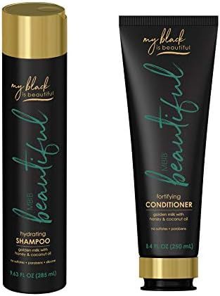 My Black is Beautiful Hydrating Shampoo and Conditioner Set, Sulfate Free and Paraben Free, Curly... | Amazon (US)