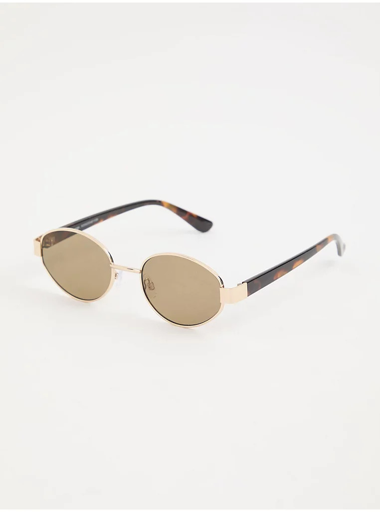 Metal Frame Oval Sunglasses | George