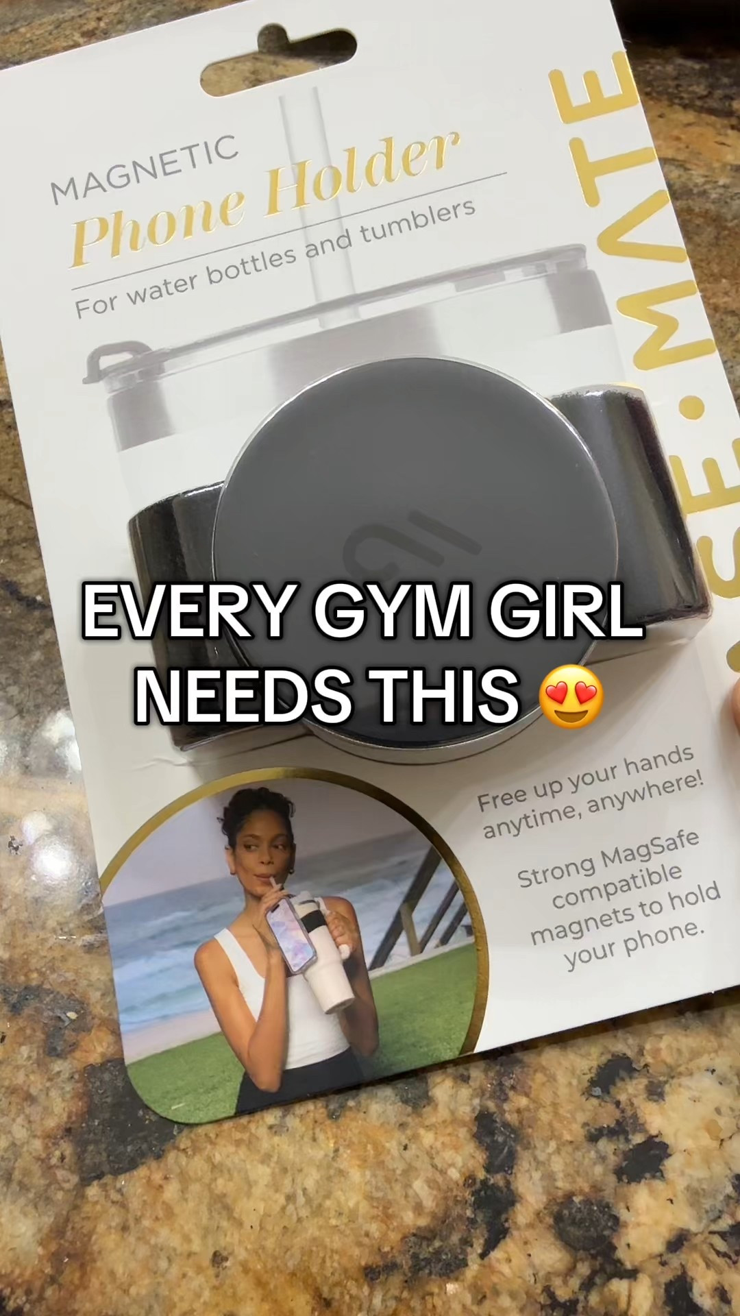 This Case-mate magnetic phone holder wraps right around your water bottle so you can snap your phone on for hands-free videos, content creation or watching shows!  #phoneholder #gym #giftidea #stockingstuffer 

#LTKActive #LTKGiftGuide #LTKTravel