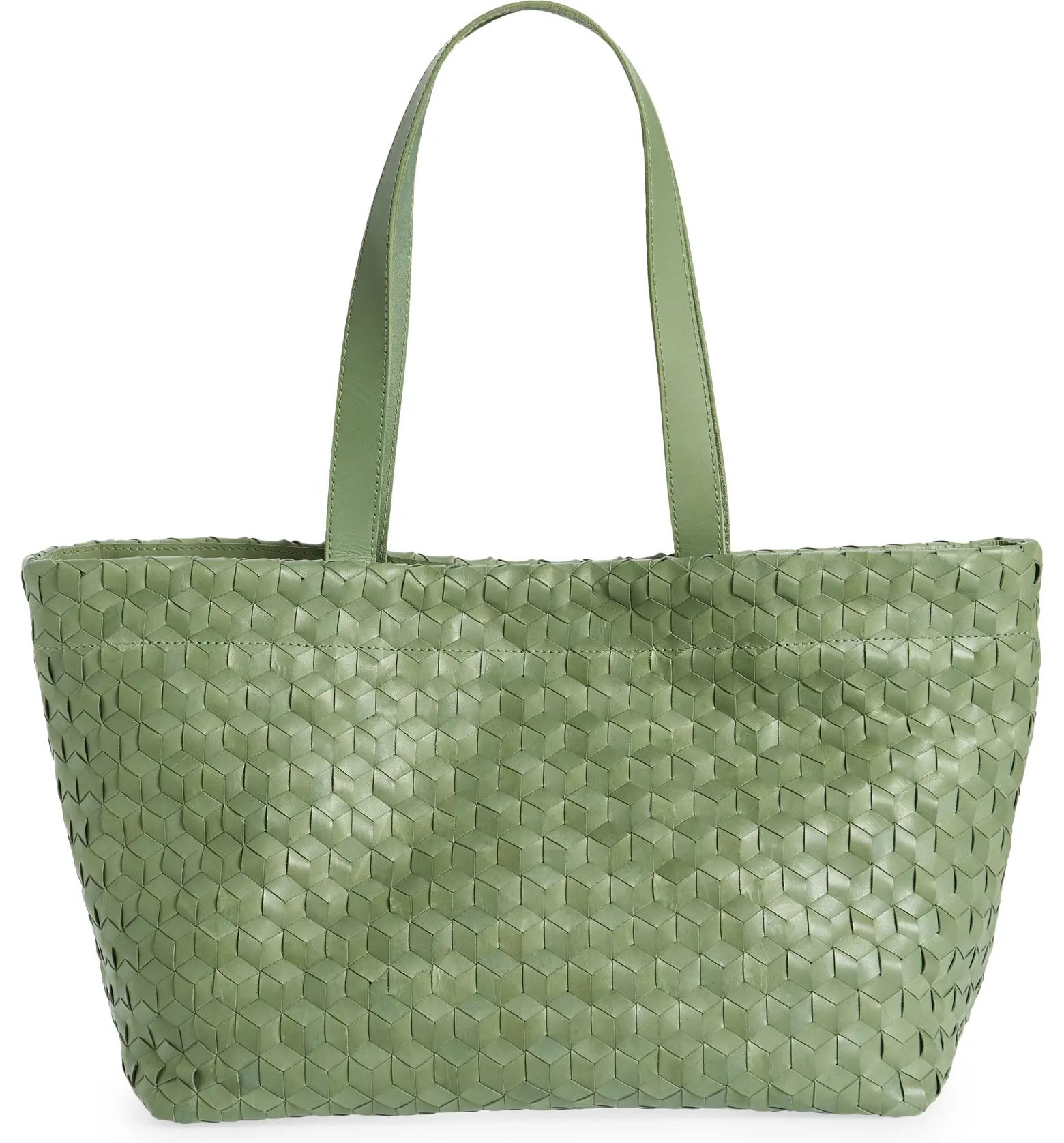 Medium Woven Leather Tote | Nordstrom