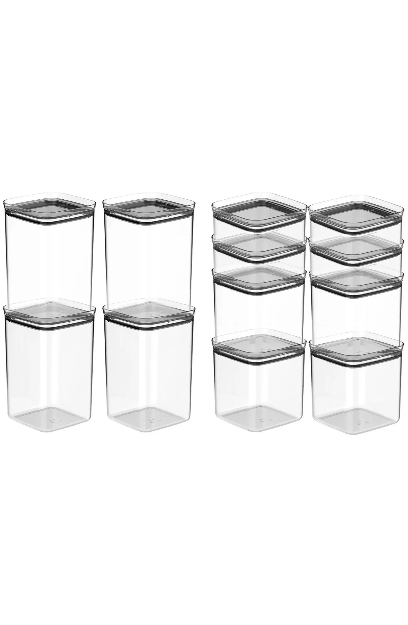 Airtight Clear Stackable Food Storage Container Set with Leak Proof Lid | Nordstrom