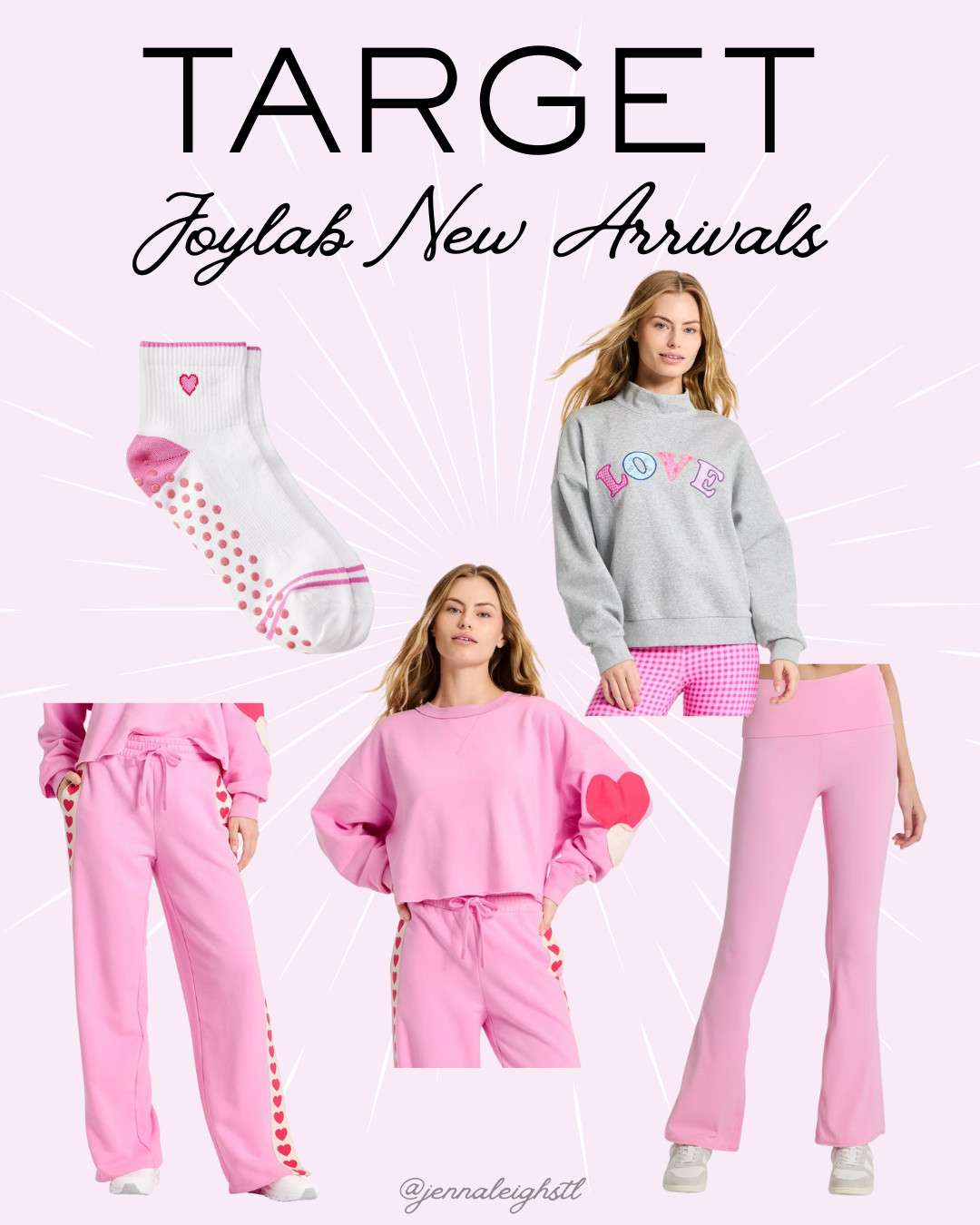 Heart details, cozy fits. Target’s new JoyLab socks and clothing are such a fun little mood boost. 

 #LTKSeasonal #LTKMidsize
