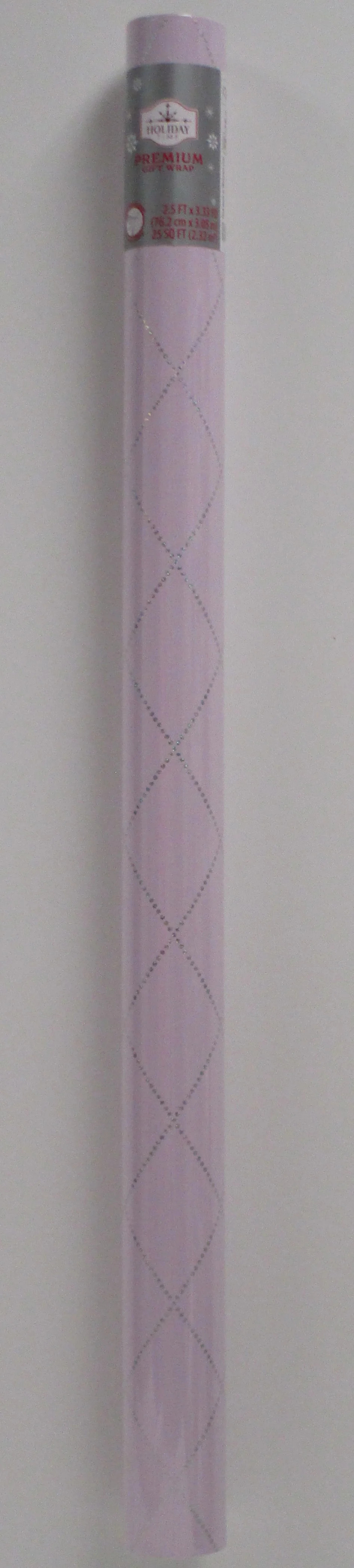 Pink and Diamond Lattice Premium Christmas Wrapping Paper, 25 sq ft, by Holiday Time | Walmart (US)