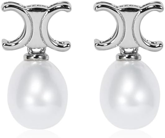 IDOKAWA 6/7/9mm Freshwater Pearl Stainless Steel Stud/Drop Earrings Birthday Jewelry Gift for Wom... | Amazon (US)