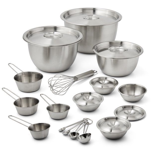 Better Homes & Gardens Stainless Steel Mixing Set, 23 Pieces | Walmart (US)