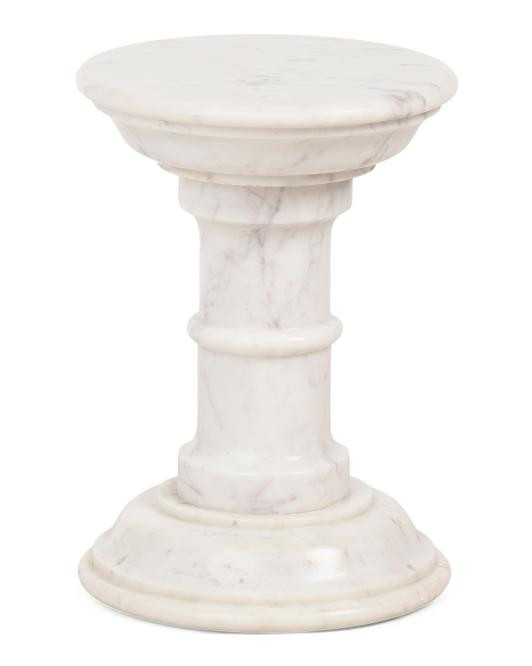 12x17 Solid Marble Cyprus Veined End Table | TJ Maxx