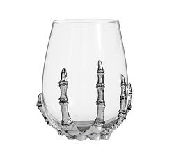 Skeleton Stemless Wine Glass | Pottery Barn (US)