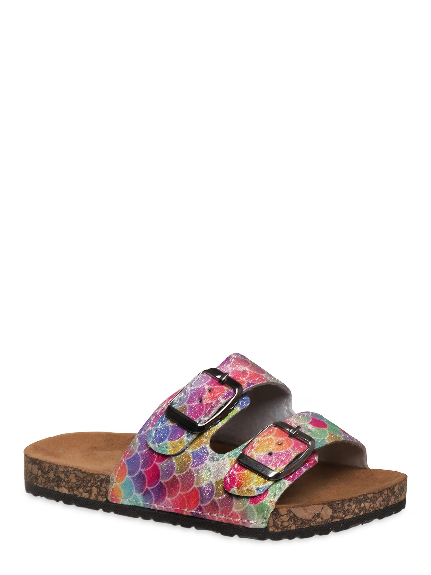 Josmo Metallic Mermaid Ombre Two Buckle Footbed Sandals (Little Girl & Big Girls) | Walmart (US)
