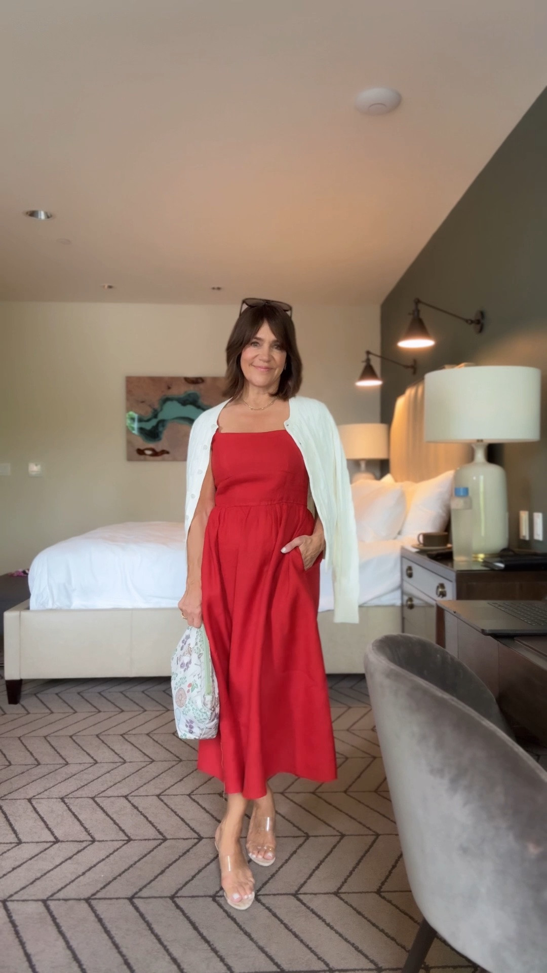 The MOST-WORN dress in my closet! I own this in multiple colors and bring it on every vacation. Love this new red color ❤️ wearimg xs 

@Quince

#LTKSeasonal #LTKOver40 #LTKootd