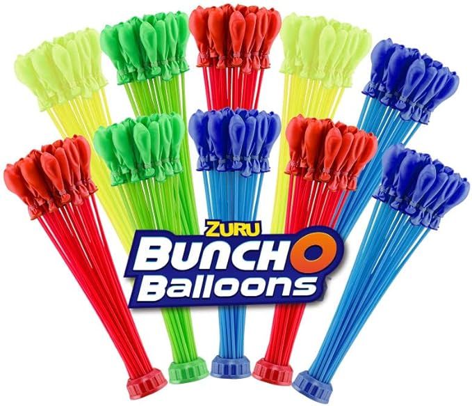 Amazon.com: Bunch O Balloons Multi-Colored (10 Bunches) by ZURU, 350+ Rapid-Filling Self-Sealing ... | Amazon (US)
