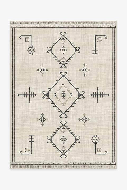Damali Black & White Rug | Ruggable