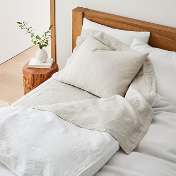 European Flax Linen Travel Sheet Set | West Elm (US)