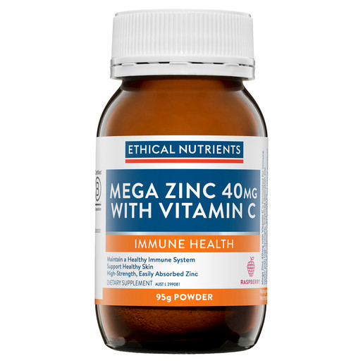 Ethical Nutrients Mega Zinc 40mg with Vitamin C 95g | Priceline Pharmacy (AU)
