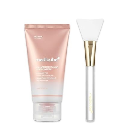 medicube Collagen Milky Glazed Wrapping Mask & Jelly Brush Duo | Daytime Wrapping Mask for Instan... | Amazon (US)