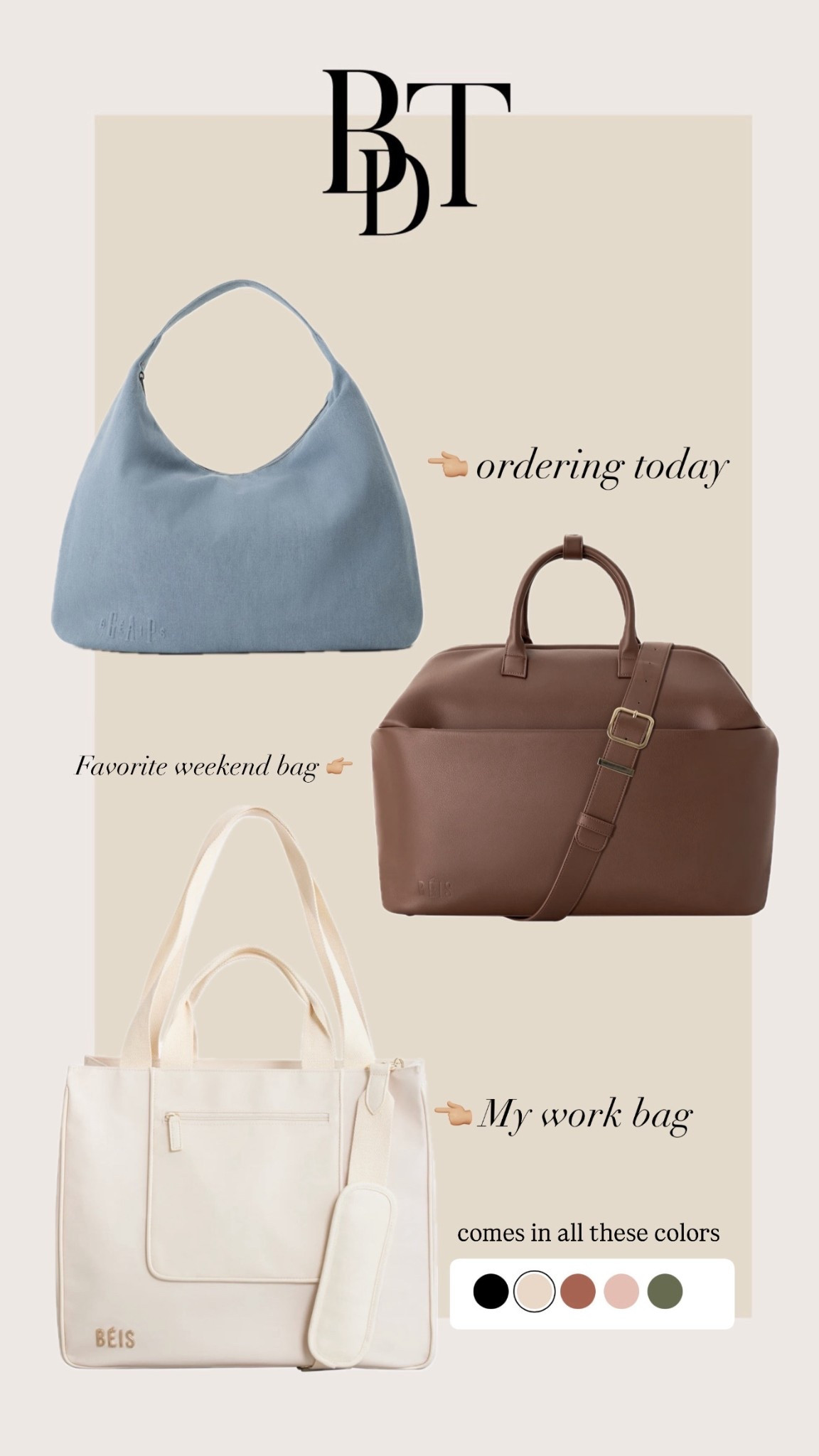 Beis is restocking their GAP best sellers and these are some of my favorites to reach that free shipping! 

#LTKItBag #LTKGiftGuide #LTKSaleAlert