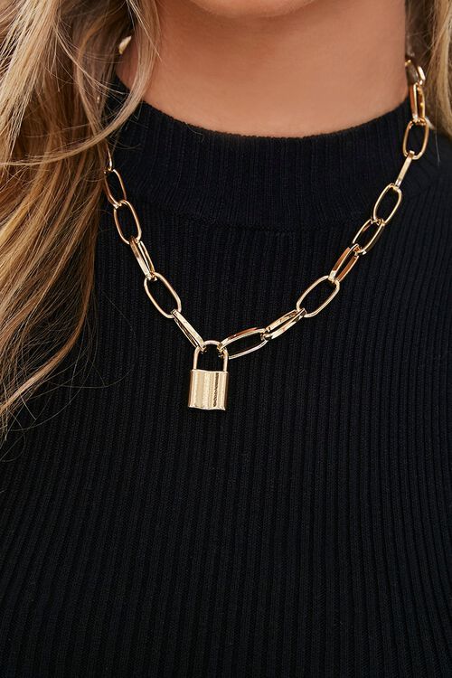 Lock Pendant Chain Necklace | Forever 21 (US)