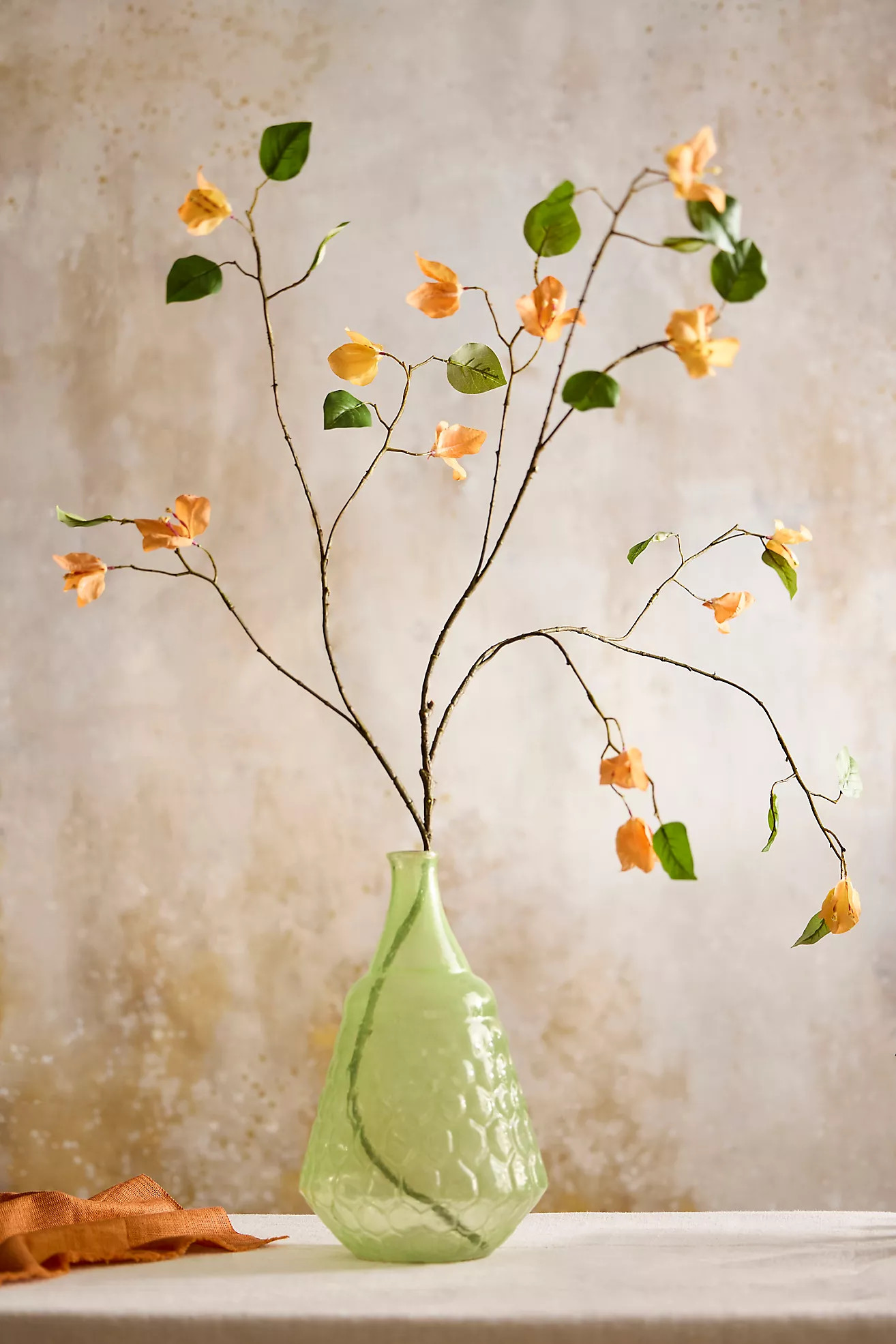 Faux Orange Bougainvillea Spray | Terrain