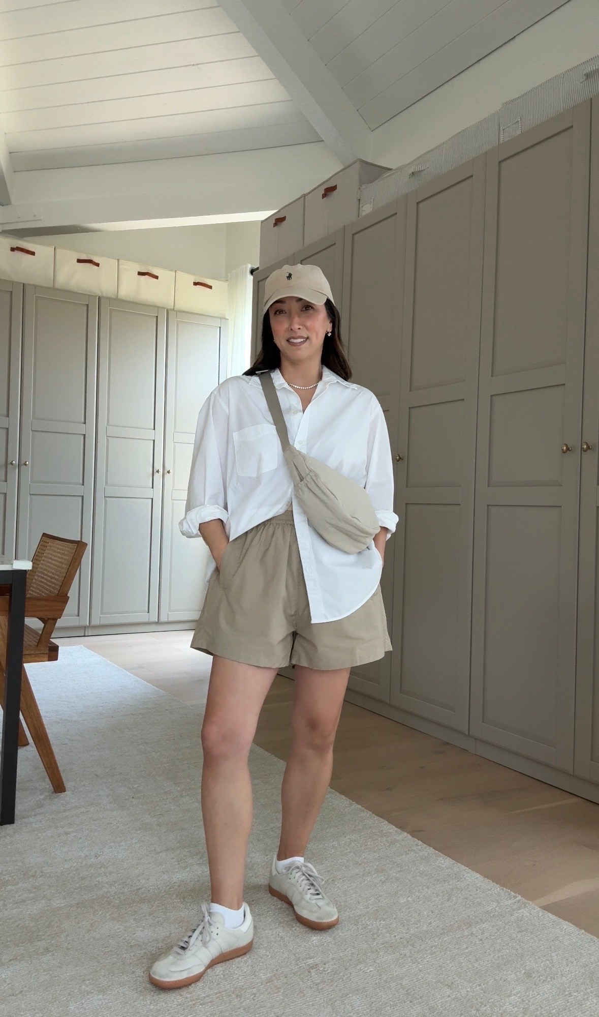 Functional can be elevated too. In all poplin for hot days. 

Gap big shirt petite xs
Mikoh shorts 2
Amazon socks
Adidas Samba sneakers 5.5
Uniqlo bag
Polo Ralph Lauren hat
Electric picks earrings
Dorsey James necklace.

#LTKootd #LTKmomlife #LTKPetite