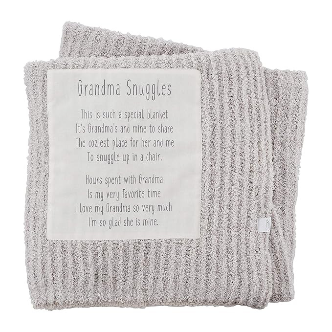 Mud Pie Grandma Snuggles Chenille Blanket | Amazon (US)