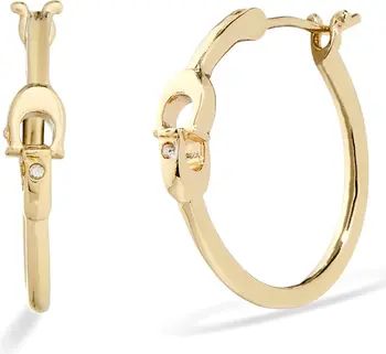 Interlocking Small Hoop Earrings | Nordstrom