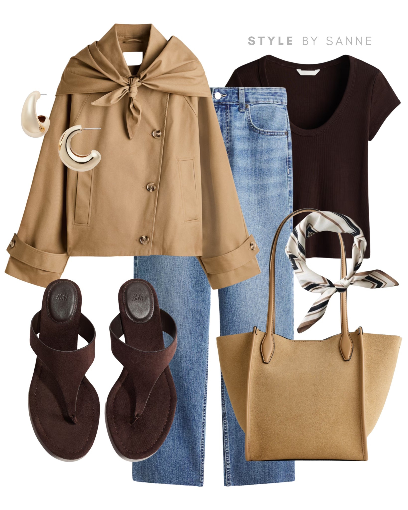 A warm camel jacket paired with classic blue denim creates a timeless, easy base. Styled with a deep brown tee, minimal sandals and soft neutral accessories for a relaxed yet polished everyday look.🌼

#LTKstyletip #LTKspring #LTKsummer