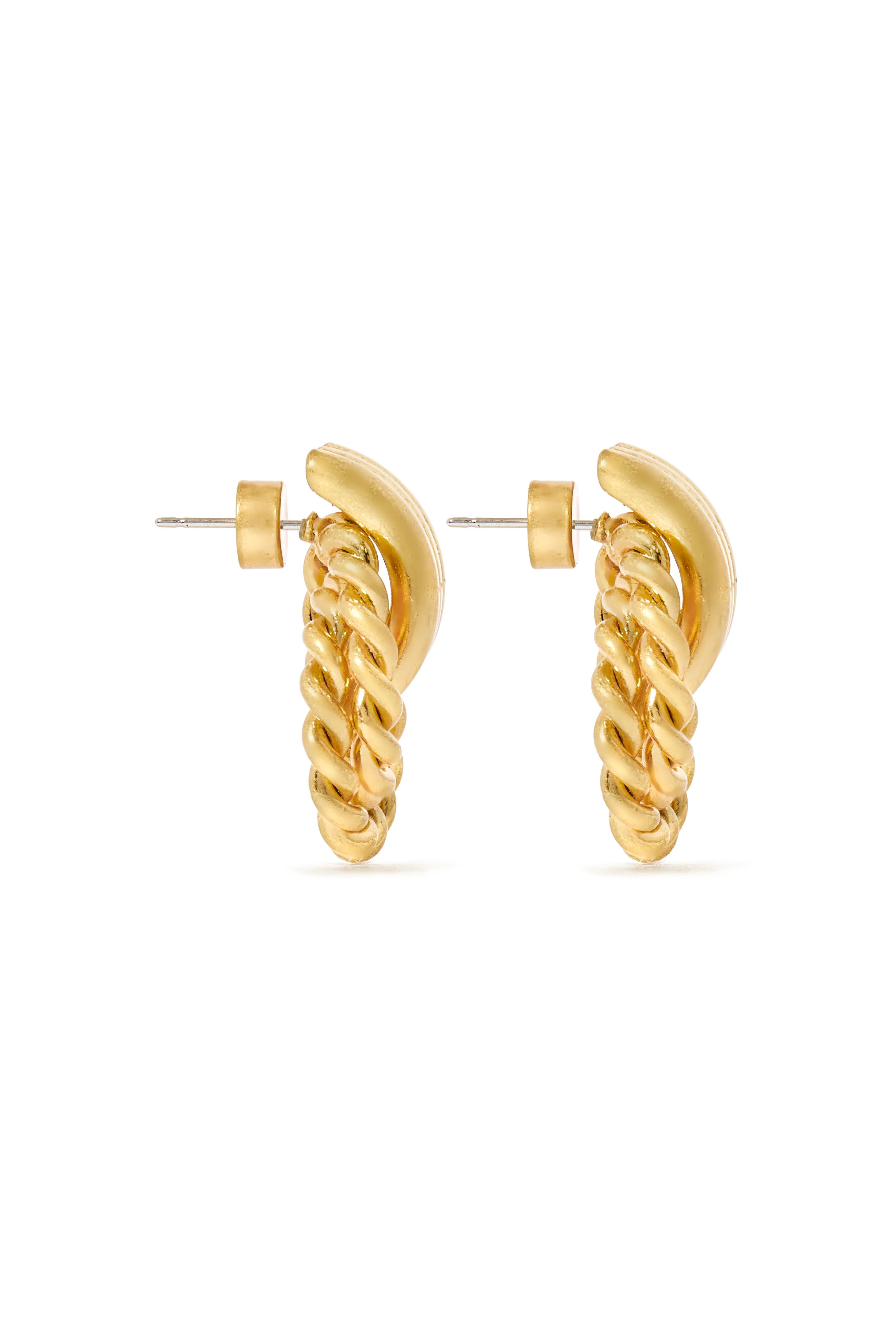 Braided Hoop Earrings (Vintage Gold) | Holland Cooper