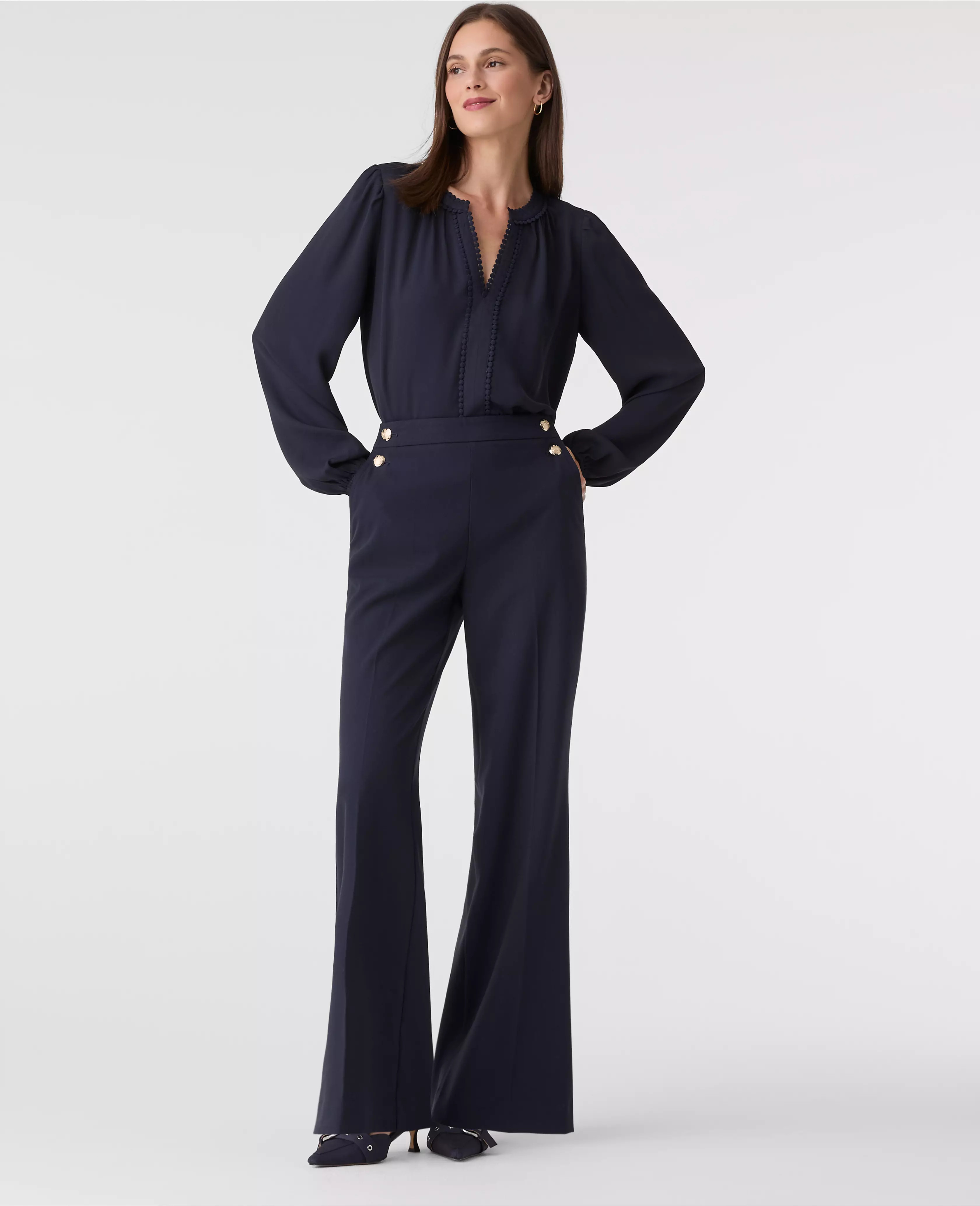 The Everyday Sailor Wide Leg Pant | Ann Taylor