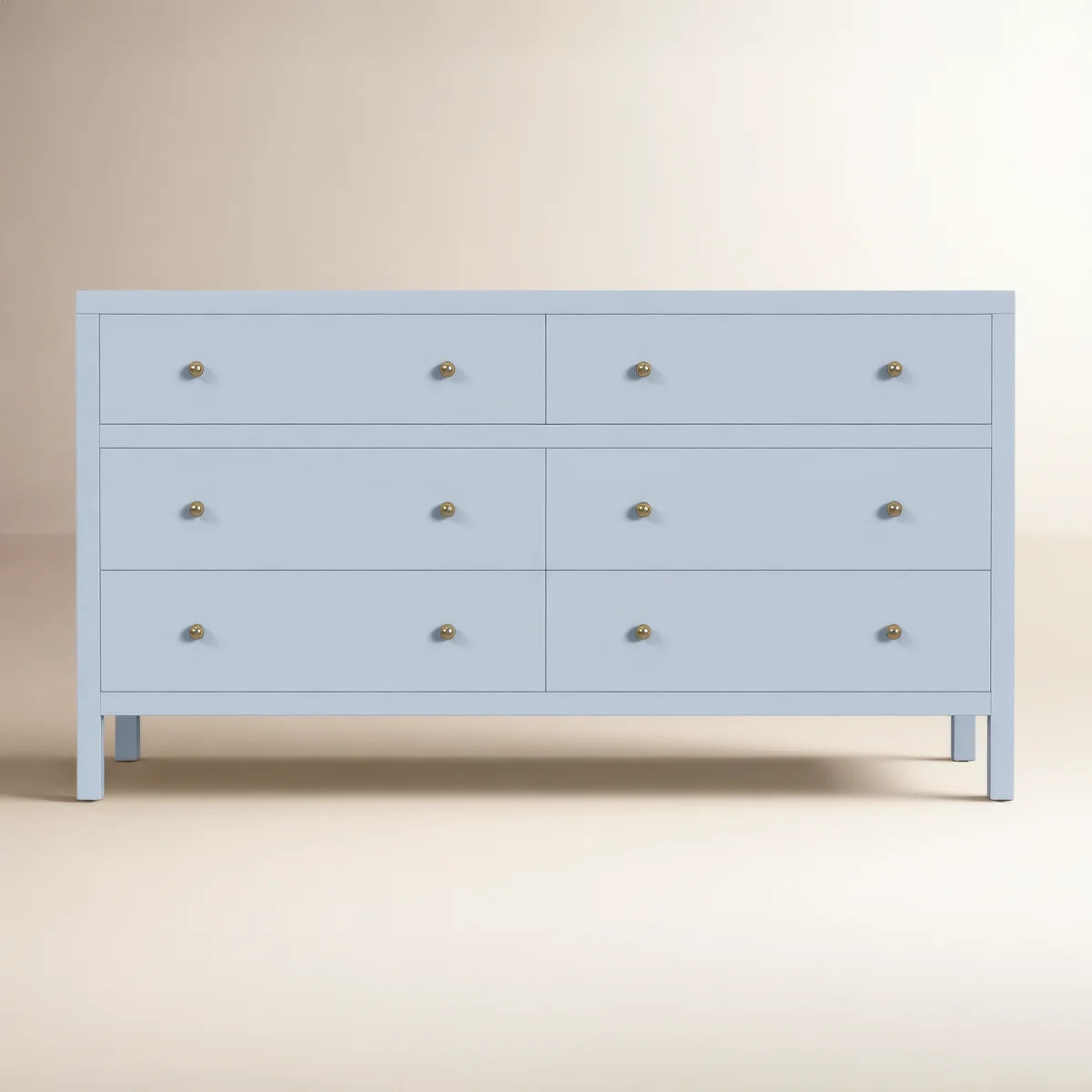 Celine 6-Drawer Dresser, Light Blue | Wayfair North America
