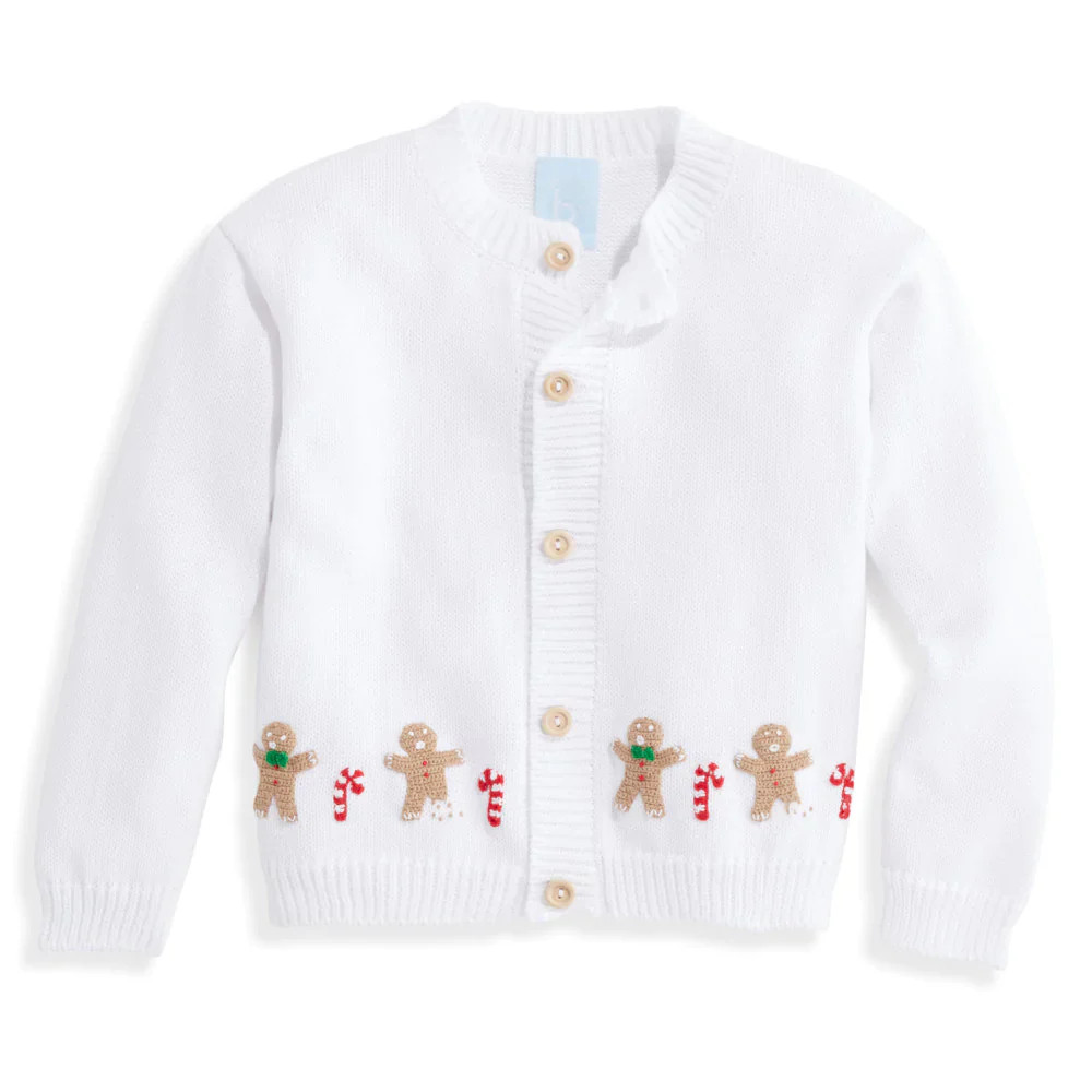 Bella Bliss Boy's Applique Gingerbread Cardigan | JoJo Mommy