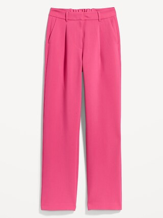 Extra High-Waisted Pleated Taylor Wide-Leg Trouser Suit Pants for Women | Old Navy (US)