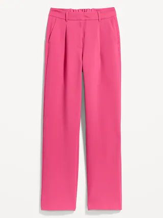 Extra High-Waisted Pleated Taylor Wide-Leg Trouser Suit Pants for Women | Old Navy (US)