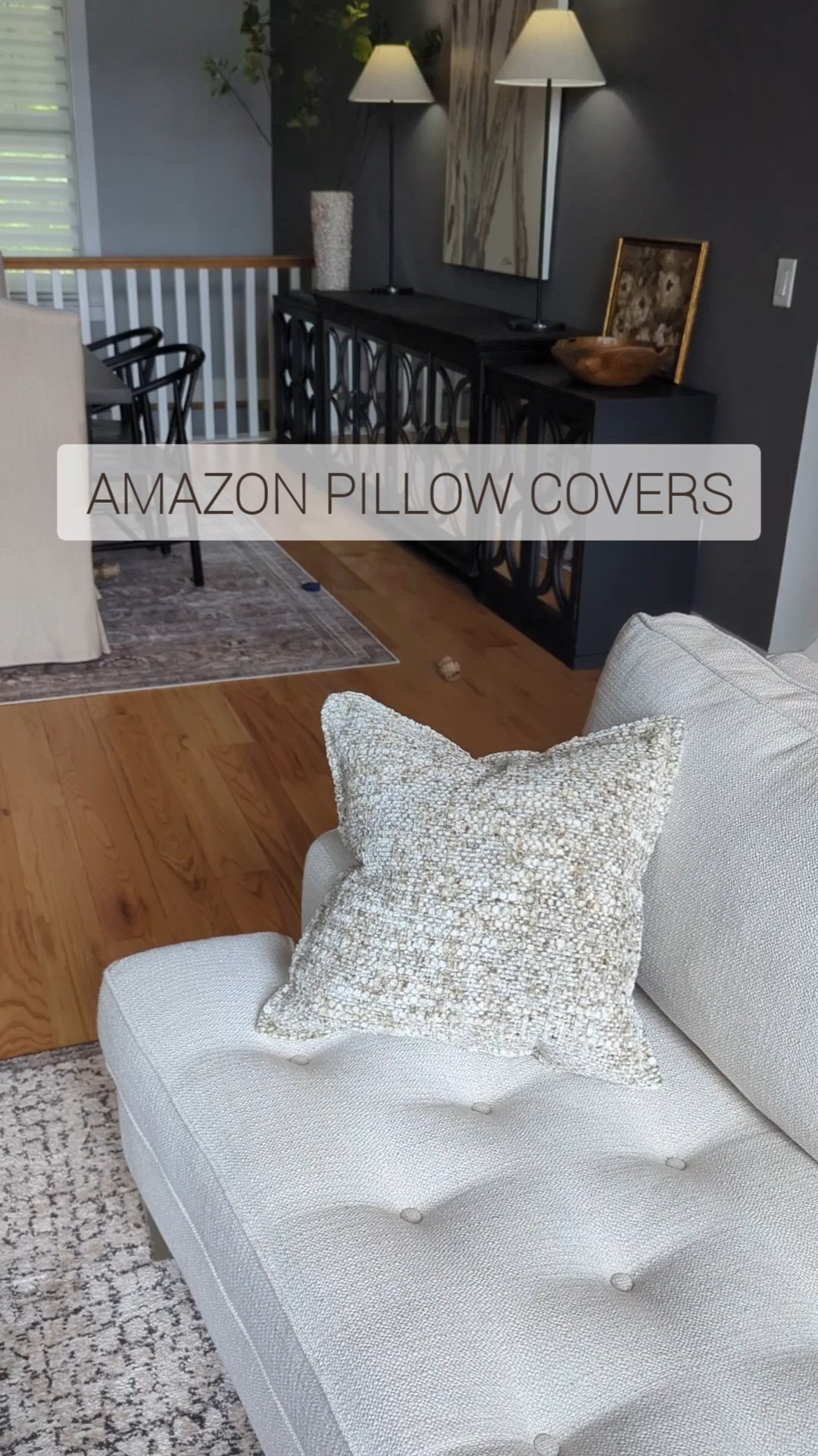Stumbled on these super textured chenille pillow covers from Amazon—gorgeous and under $20! Cozy, high-end look on the front, simple plain back. Only in 18x18 but perfect for my smaller-scale sofa. I got the khaki, but they come in other colors too! #livingroom #amazonpillow #pillowcovers

#LTKHome #LTKFindsUnder100 #LTKFindsUnder50