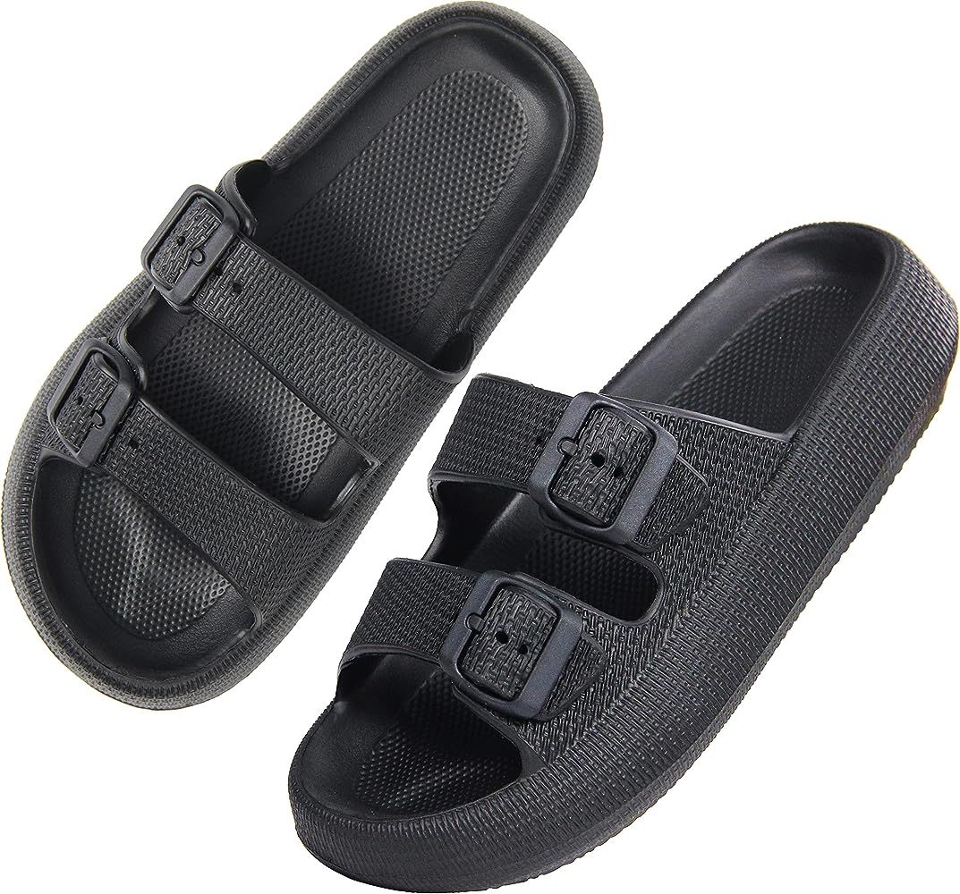 Pillow Sandals for Women Men Thick Sole Adjustable Buckles EVA | Amazon (US)