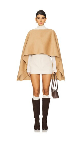 Itay Wool Cape in Camel | Revolve Clothing (Global)