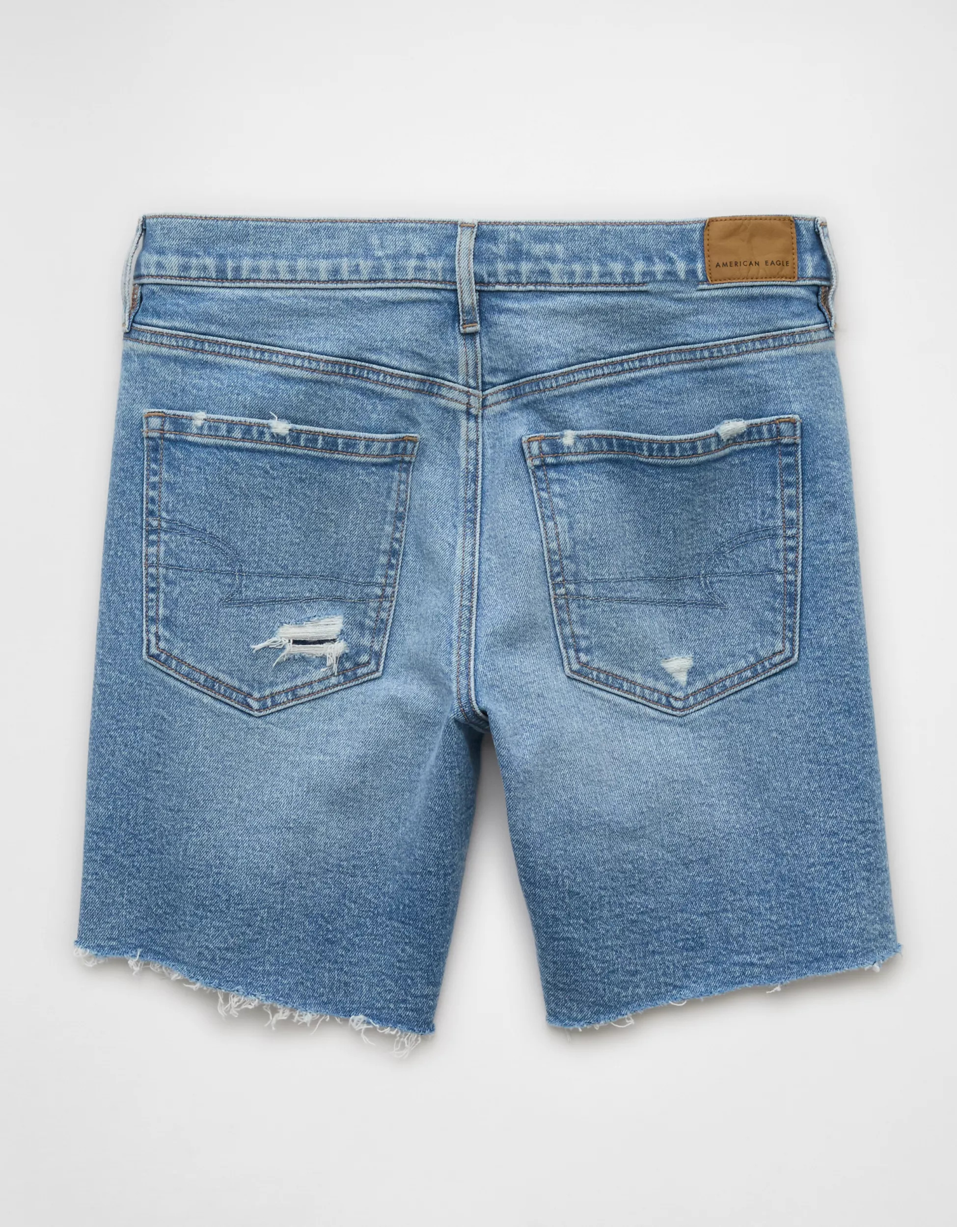 AE 8" Strigid Perfect Denim Bermuda Short | American Eagle Outfitters (US & CA)