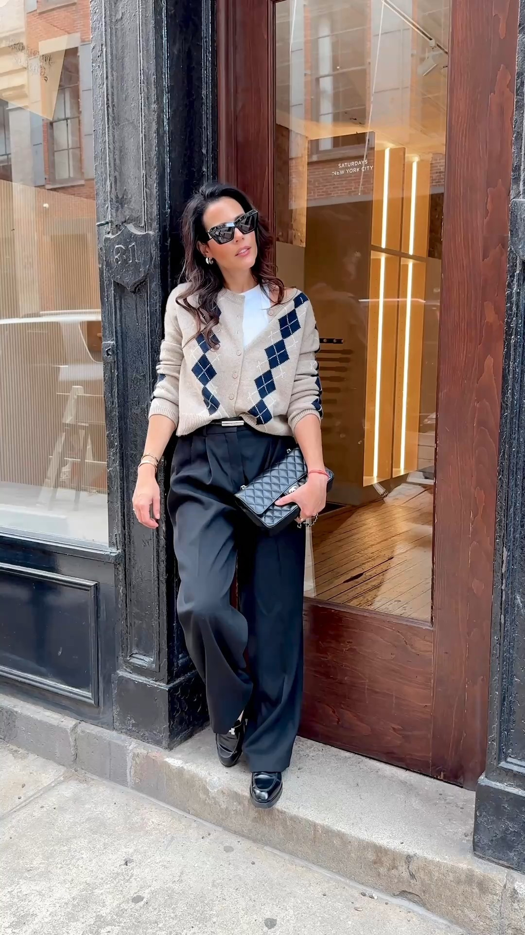 NYC Fit Check 🖤 Keeping it classic in my favorite black trousers, styled simply with a tee and cozy cardigan.

#LTKStyleTip #LTKFallSale

#LTKOver40