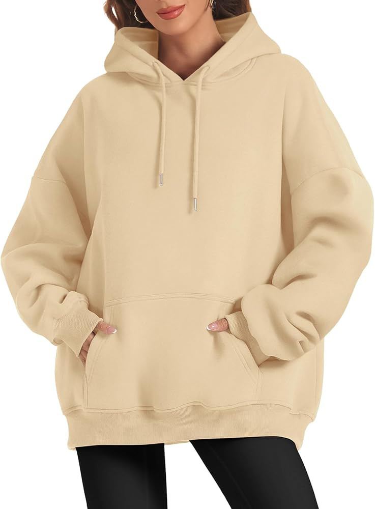 ATHMILE Hoodies for Women Oversized Sweatshirt Plus Size Sweaters Fall Clothes 2023 Outfits Fleec... | Amazon (US)