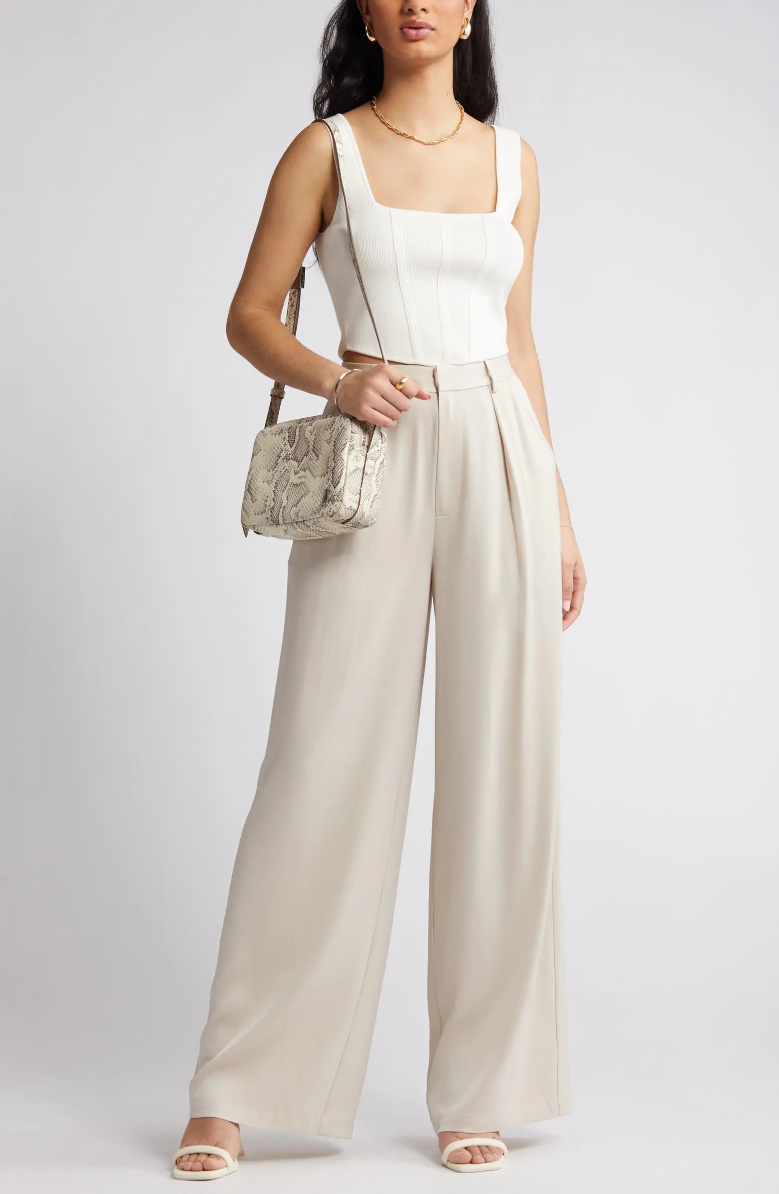 Jennie High Waist Wide Leg Satin Pants | Nordstrom